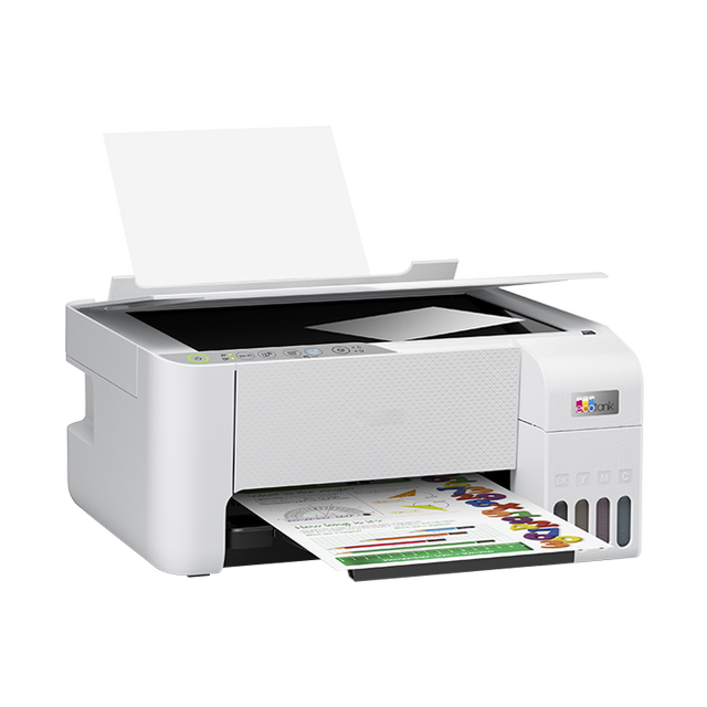 Original EcoTank L3256 All-in-One Inkjet Printer 4-Color Tank with WIFI & USB Interface for Small Office or Home Use