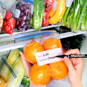 Yurui tùy chỉnh Poly cấp thực phẩm tiết kiệm thực phẩm nhựa lưu trữ thực phẩm Quart Kích thước nắp kéo túi trong hộp bán lẻ - Product Image 4