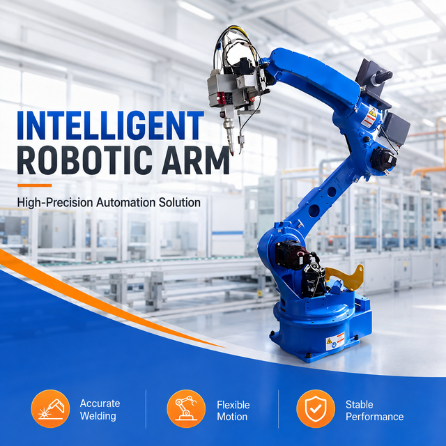 6-Axis Industrial Robot Arm Fiber Laser Welding Machine Automatic Yaskawa Water Cooling High Efficient