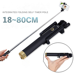 Chất Lượng Cao Có Dây Mini Ảnh Tự Sướng Thanh Với Nút Có Dây Silicone Xử Lý <span class=keywords><strong>Monopod</strong></span> Phổ Quát Cho IOS Android Ảnh Tự Sướng Gậy - Product Image 4