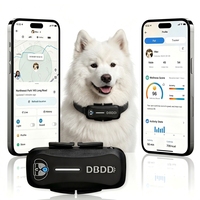 Collar GPS para Perros y Gatos con Alertas de Geocerca en Tiempo Real, Luz LED, Alertas Sonoras, Monitor de Salud, Diagnóstico IA, Resistente al Agua, Celular, Más de 20 Horas de Duración