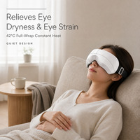 Masseur oculaire chauffant avec musique Bluetooth pour étudiants, joueurs, personnes âgées, soulagement de la fatigue oculaire, cadeau d'anniversaire, de Noël, de Thanksgiving