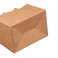 Emballage d'alcool personnalisé pour petites entreprises, boîte à vin en papier brun biodégradable faite à la main pour 6 bouteilles, avec logo, CMYK