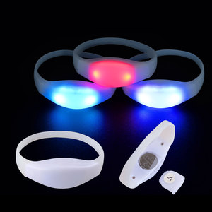<span class=keywords><strong>Braccialetti</strong></span> Luminosi a Ritmo di Musica, Bracciali <span class=keywords><strong>LED</strong></span> Lampeggianti Attivati dal Suono - Product Image 2