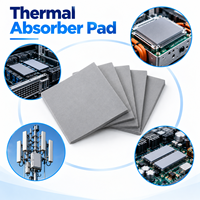 Coussin d'interface thermique souple 1,5-5,0 W/mk, matériau absorbant les ondes radiofréquences pour équipement micro-ondes
