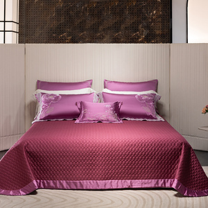 Juego de Cuatro Piezas de Ropa de Cama de Seda y Algodón de Alta Calidad y Precisión de Sunny Textile - Product Image 1