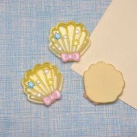Coquillages artificiels en résine à dos plat, cabochons, breloques décoratives, porte-clés coquillage, fournitures DIY pour slime