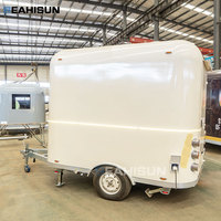Remorque Alimentaire Mobile, Camion-Boutique Salon/Food Trailer pour Burgers, Mini Bar à Concession, Food Truck à Glaces Europe