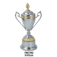 Trofeo Deportivo de Metal Personalizado de Alta Calidad y Duradero de la Marca Phoenix, Chapado en Oro y Plata, Grabado con Letras Impresas