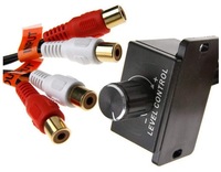 Nuevo amplificador de Audio para coche, nivel RCA de graves, perilla de Control de volumen remoto, universal, LC-1
