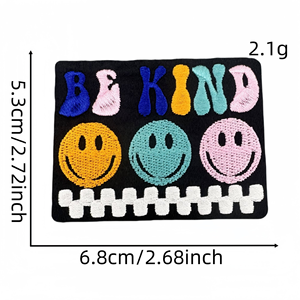 Atacado <span class=keywords><strong>Rainbow</strong></span>-Colored Iron-on Embroidery <span class=keywords><strong>Patches</strong></span> New Autismo Care Tema para Vestuário & Chapéus Material de Tecido New Design Felt - Product Image 5