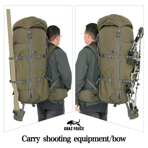 Mochila de Senderismo Gbaz Force 85L, Ligera, con Marco de Aluminio, Correa Ajustable, para Deportes al Aire Libre, Unisex, Verde Ranger - Product Image 2