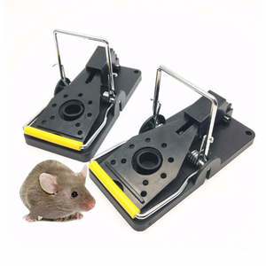 Piège à souris en plastique noir efficace Piège à souris intelligent pour rongeurs avec <span class=keywords><strong>appât</strong></span> pour la maison - Product Image 1