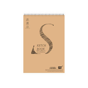 B5 livre de <span class=keywords><strong>croquis</strong></span> à spirale épaissie livre de <span class=keywords><strong>croquis</strong></span> d'art d'image de bobine de coquille dure avec le style ouvert de logo imprimé - Product Image 6