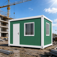 Maison conteneur modulaire pliable et démontable à assemblage rapide, portable, respirante, avec structure en acier pour bureau/dortoir/hôtel