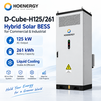 Système de stockage d'énergie solaire hybride C&I Hoenergy 125 kW 261 kWh avec refroidissement liquide