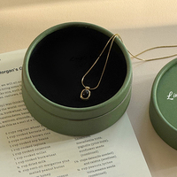 Boîte à bijoux personnalisable avec logo pour bague, boucles d'oreilles, collier, clé, pièce de monnaie, emballage cadeau pour boutique