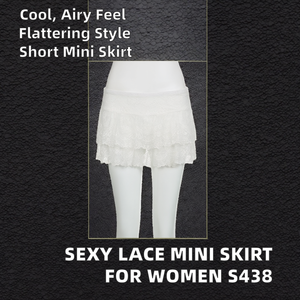 S438 OEM ODM Women's Breathable Dropped <b>Waist</b> Mini <b>Skirts</b>-Fashion Sexy Club Design - Product Image 2
