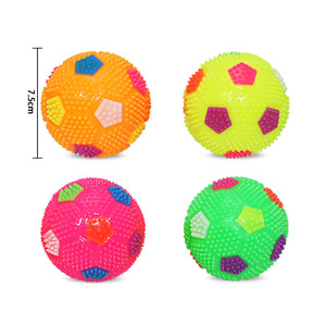 Juguete para perros, pelota luminosa y sonora para mascotas, pelota de fútbol con púas LED, pelota que rebota, juguete de entrenamiento para mascotas, 7.5 cm. - Product Image 2