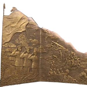 Современная Роскошная рельефная скульптура из натурального стекловолокна - Product Image 1