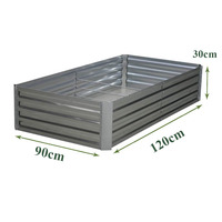 Planteur surélevé en métal pour légumes et fleurs, lit de jardinage polarisé, boîtier de jardinage surélevé en acier