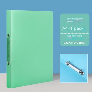 Đa-Màu Mờ Bìa Cứng PP Ngân Sách Chất Kết Dính 2-Lỗ Vòng A4 Thư Mục Tập Tin Văn Phòng Trường Nguồn Cung Cấp - Product Image 2