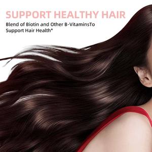 Lady's Hair Skin Nails Vitamin Tablets Vitamina orgánica Cabello, Suplemento <span class=keywords><strong>para</strong></span> la salud <span class=keywords><strong>de</strong></span> la piel Biotina 5000 Microgramos Tableta nutricional - Product Image 2