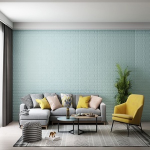 Piastrelle 3D in Schiuma per Pareti, Carta da Parati Effetto Mattoni 3D in PE, <span class=keywords><strong>Adesivi</strong></span> Impermeabili per <span class=keywords><strong>Pannelli</strong></span> <span class=keywords><strong>Murali</strong></span>, per Ambienti Domestici Moderni - Product Image 4