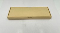Stylo en papier kraft Long et étroit, Logo personnalisé, boîte-cadeau avec insertion en EVA blanc, 10 pièces