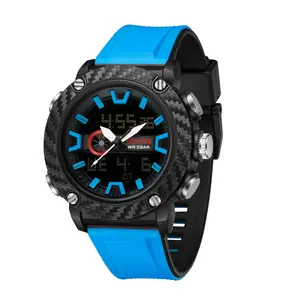 Most Hot Selling Fashion Wrist Analog Digital Watch G Sports Shock Waterproof Luminous Alarm Cheap Black Watch Men