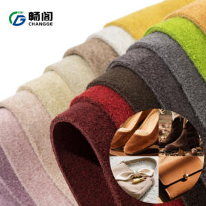 Tela de tapicería de gamuza gruesa de 1,6 MM de tacto suave y cómodo de terciopelo de ciervo rojo de doble cara para zapatos - Product Image 4