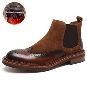 הנמכרים ביותר נעלי עור לגברים, נעלי עור סלסי קרסול - Product Image 6