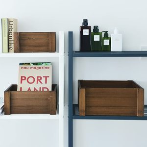 Juego <span class=keywords><strong>de</strong></span> 3 cajas <span class=keywords><strong>de</strong></span> almacenamiento <span class=keywords><strong>de</strong></span> madera para anidar con asas Cajas <span class=keywords><strong>de</strong></span> madera para libros y juguetes para contenedores <span class=keywords><strong>de</strong></span> almacenamiento <span class=keywords><strong>de</strong></span> madera <span class=keywords><strong>de</strong></span> tela (marrón oscuro) - Product Image 5