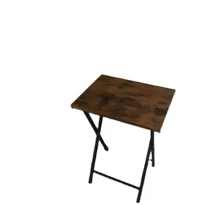 Mesa dobrável de madeira, de alta qualidade, pequena mesa dobrável, piquenique, tabela retrô, dobrável