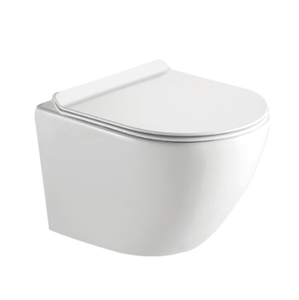 Chine Sanitaire Soft Close UF Hygiénique Mat Finition Noir Tenture Murale Mince Siège De Toilette Avec Amortisseur - Product Image 6