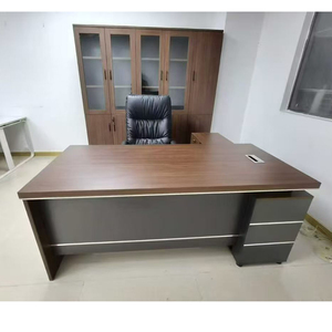 Escritorio Moderno, Económico y Duradero, Silla de Escritorio y Gabinete Lateral de Madera, Adecuado para Uso Escolar, Gerencial y Supervisorial - Product Image 5