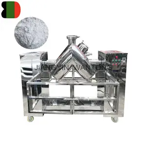 Mezclador de polvo de especias tipo V de alta calidad, máquina mezcladora de polvo de incienso trece para la industria alimentaria en stock