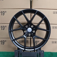 Velg Mobil Sport YQ Hot Sale untuk BMW Seri 1/2/3 19 20 Inch 8.5j 9.5j Gloss Black Stagged 10 Spoke Alloy Wheels Rims