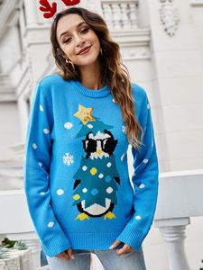 <strong>Women</strong> Cartoon Design <strong>Xmas</strong> Knitted Jacquard Sweater Pullover Knit Christmas <strong>Jumper</strong> - Product Image 4