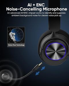 Casque de jeu sans fil INGA pour <span class=keywords><strong>PS5</strong></span>, PS4, PC, Mac, Switch, équilibre jeu/chat pour <span class=keywords><strong>PS5</strong></span>/4, 2,4 GHz/<span class=keywords><strong>Bluetooth</strong></span> 5.2 - Product Image 4
