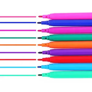Foska penne per vernice Color 1mm punta Fine 12 colori MDSD certificata penna a base d'acqua con durata di 2-3 anni