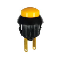 Nuevo Interruptor de Botón Pulsador OTTO Original P9-213121 de Latón y Plástico, Momentáneo, Montaje en Panel, 1NO1NC, IP64, 28V DC, Control Industrial