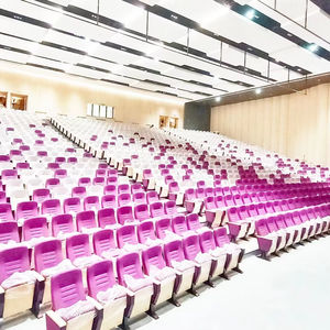 Silla de cuero para auditorio, escalera de pie fijo, muebles, asientos plegables para teatro, cine, sala de conferencias, iglesia, comedor, sala de estar - Product Image 1