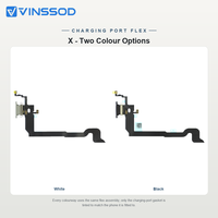 Câble flexible de charge pour iPhone X, connecteur de dock de remplacement pour les séries X XR XS XSM, couleur assortie pour la réparation de téléphones mobiles, adaptateur