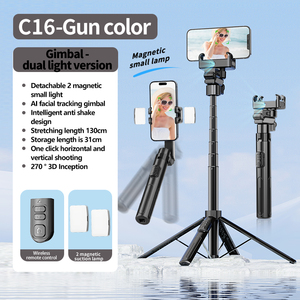 C16 AI suivi du visage Selfie Stick C16 Selfie Stick AI suivi du visage télécommande Stable cardan stabilisateur trépied - Product Image 3