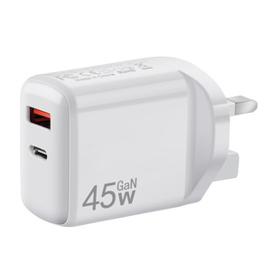 45W GaN Dual-Port Charger PD QC3.0 Fast <b>Charging</b> <b>Adapter</b> UK Standard Laptop Compatible - Product Image 4