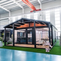 Maison conteneur légère en acier 20 pieds, mini-maison préfabriquée avec cuisine, une chambre, maisons modulaires, cabane extensible, maison préfabriquée