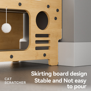 Tùy Chỉnh L-Hình Dọc Mèo Scratcher Mèo Gãi Hội Đồng Quản Trị Mèo Scratcher Tông Với Đồ Chơi Cho Trong Nhà - Product Image 5