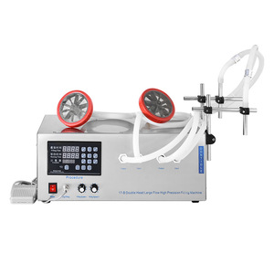 Double Nozzles Big Flow Volume Diaphragm <b>Pump</b> Desktop Continuous Filling Machine for Liquid - Product Image 5