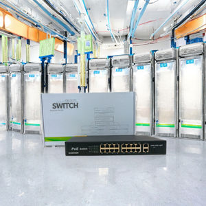 Conmutadores de Red POE No Administrados <span class=keywords><strong>ANPA</strong></span> de 48 V, 38 Gbps, 30316GE Gigabit, 16GE+2GE+1SFP, Full-Duplex, QoS, Apilables, con Función de Vigilancia por IA - Product Image 3